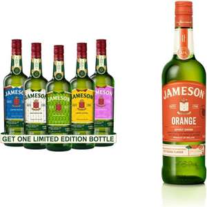 Jameson Irish Whisky World Cup Limited Edition 40% ABV 70cl and Jameson Orange Spirit Drink 30% ABV 70cl dual bottle pack £23.50 @ Amazon