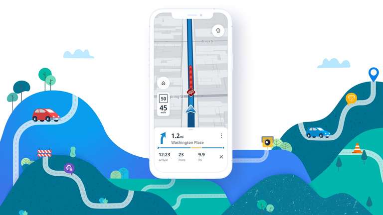 Download TomTom AmiGO for free and connect to Android Auto and CarPlay on the road