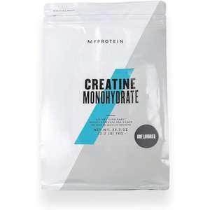 Unflavoured Myprotein Creatine Monohydrate Powder - 1KG £18.16 (Minimum Order Quantity 3)