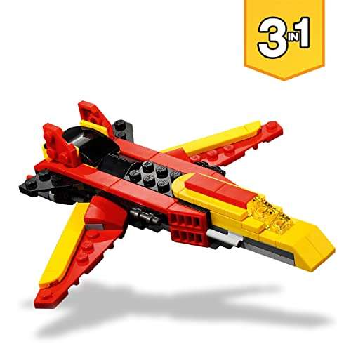 LEGO 31124 Creator 3in1 Super Robot Toy to Dragon Figure to Jet Plane - £6.99 @ Amazon