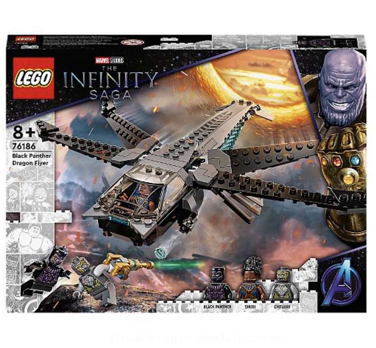 LEGO Marvel Black Panther Dragon Flyer 76186 £11 free click and collect at George (Asda)