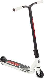 Mongoose Rise 100 freestyle stunt scooter in orange & black / white and red