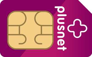 Plusnet 18GB data, Unlimited min & text - Rolling one month contract - £8pm / OR 30GB data for £10pm @ Plusnet