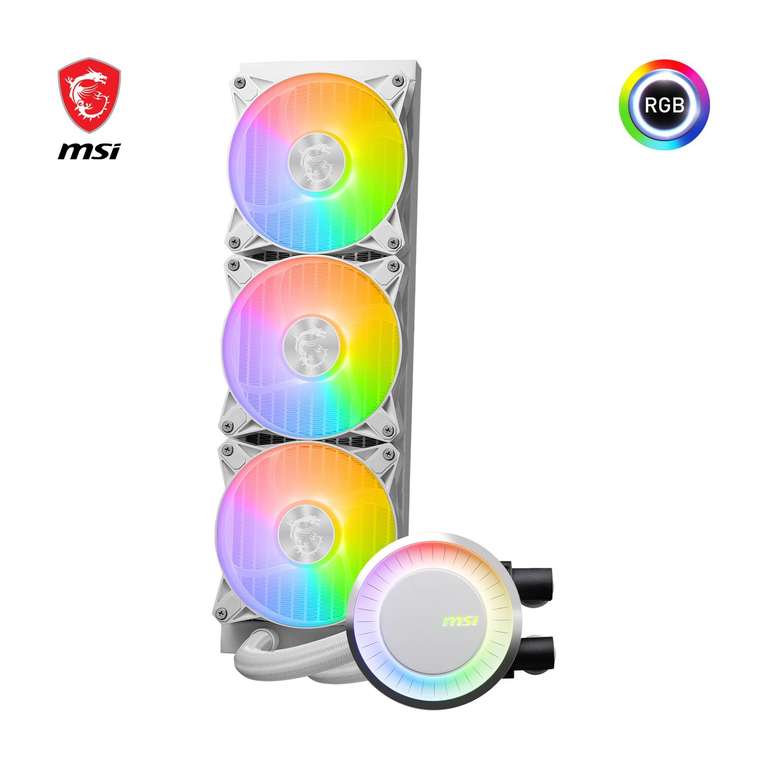 MSI MAG CORELIQUID E360 WHITE 水冷CPUクーラー MSI MAG CORELIQUID E360 ホワイト MAG E360 - i9-14900Kも冷やせる