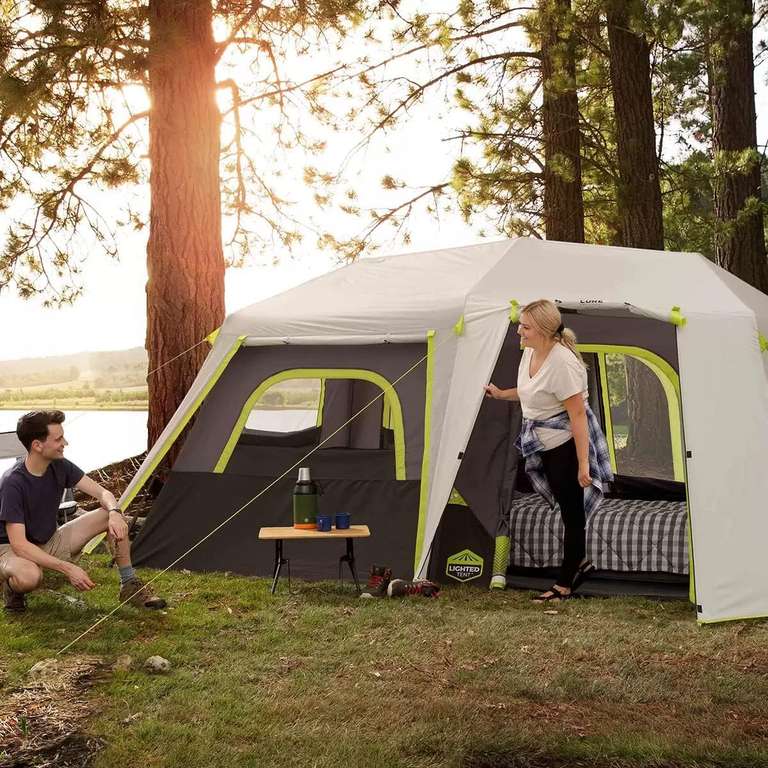 Core 10 Person Full Fly Tent, Built-In LED Lighting System, £199.98 Delivered Membership Required @ Costco