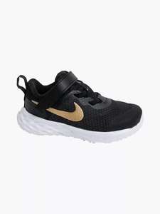 Toddler Girls Nike Revolution 6 Black Touch Strap Trainers £12.49 Free Collection / £1.99 Delivery @ Deichman