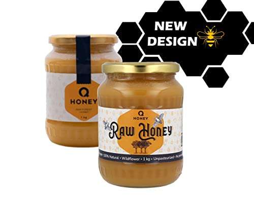 Pure Raw Honey 1kg Natural Unpasteurised Unfiltered Unheated Wildflower Honey £12.99 @ Amazon