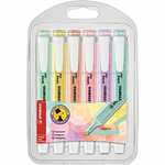 Highlighter - STABILO swing cool Pastel - Pack of 6 - Assorted Colours £5 @ Amazon