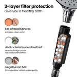 Newentor Ionic Shower Head and Hose, Contains 6 Sprays with Replaceable Filter Beads £17.10 @ Dispatches from Amazon Sold by ZHUJINZHI LTD