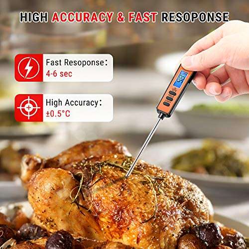 ThermoPro TP01S Digital Meat Thermometer - £5.59 with Voucher Dispatches from Amazon Sold by ThermoPro UK