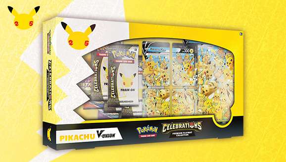 Pokémon TCG: Celebrations - Pikachu V-UNION. £29.99 + £5 delivery @ Pokemon Center