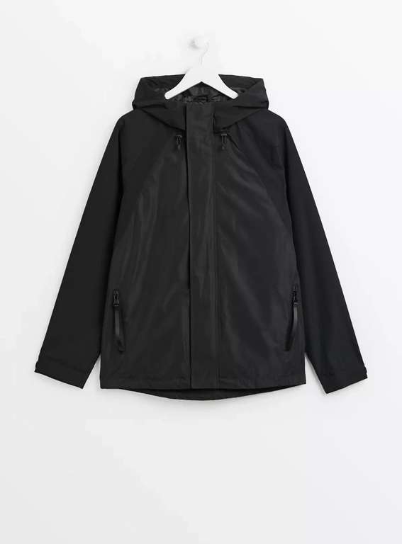 Men's Waterproof Hooded Jacket (Black) - Free Click & Collect
