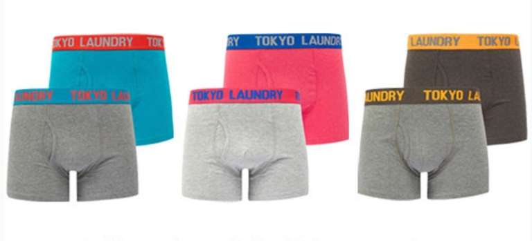 6 Boxers (3 x 2 Packs) for £14.97 with Code + £2.80 delivery @ Tokyo Laundry