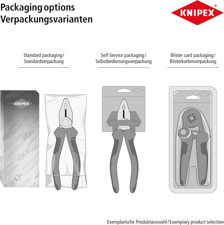 Knipex High Leverage Diagonal Cutter black atramentized, with multi-component grips 200 mm