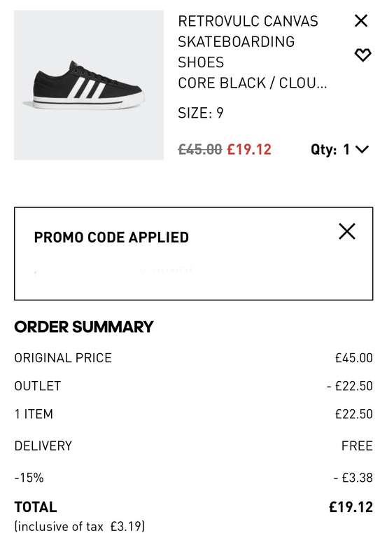 Adidas Retrovulc Canvas Trainers (Sizes 