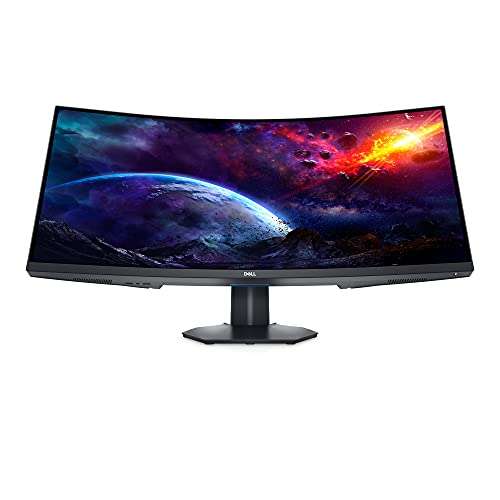 Dell S3422DWG 34 inch WQHD (3440x1440) 21:9 1800R Curved Gaming Monitor, 144Hz