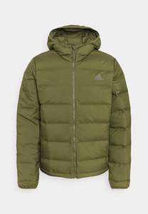 adidas Men's Helionic Hooded Down Jacket - Focus Olive