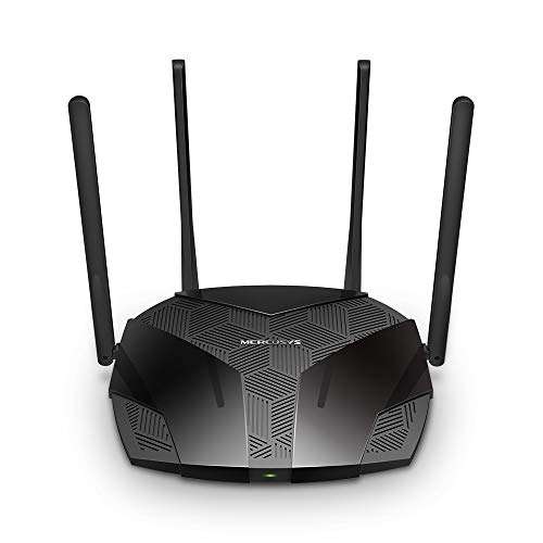 Mercusys AX1800 Dual-Band Wi-Fi 6 Router, WiFi Speed up to 1201Mbps/5GHz+574Mbps/2.4GHz, 3 Gigabit LAN Ports (MR70X) - £43.99 @ Amazon