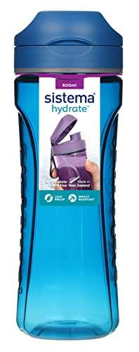 Sistema 640 Hydrate Tritan Swift Bottle-600 ml, Assorted Colours, 9 x 7.3 x 20.9 cm - £4.00 Prime + £4.49 NP @ Amazon