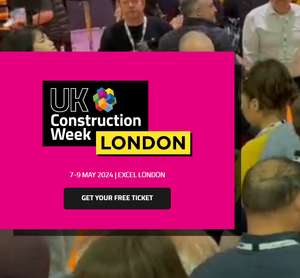 UK construction week at the excell london 7-9may free registration