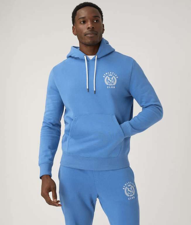 Mens Pure Cotton Graphic Hoodie (Sizes S - XXXL) - £9.49 + Free Click & Collect @ Marks & Spencer