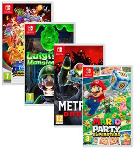 Nintendo Switch Games Sale - e.g. Metroid Dread, Mario Party SuperStars, Luigi's Mansion 3 & More - £34.85 each Delivered @ Shopto