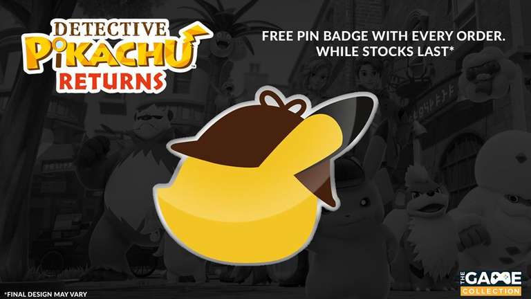 Detective Pikachu Returns With FREE Pin badge (Switch)