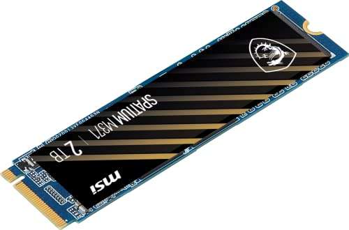 MSI SPATIUM M371 NVMe M.2 2TB Internal SSD PCIe Gen3 NVMe 3D NAND - £111.24 from Amazon US @ Amazon UK