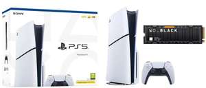 Playstation 5 Slim + Vertical stand + WD Black SN850X 2TB M.2 SSD with Heatsink - PS5 Ready