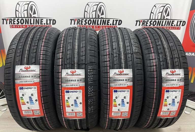 4 X 205/55 16 POWERTRAC 205/55 R16 91V BRAND NEW TYRES M+S DOT 2023 - (UK Mainland free delivery) sold by tyresonline