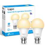 TP-Link Tapo Smart Bulb, Smart Wi-Fi LED Light, B22, 8.7W (2 Pack) £12.99 @ Amazon
