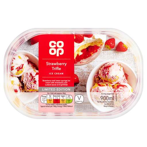 Strawberry Trifle Ice Cream 900ml - 57p @ Coop (Bridge of Earn)