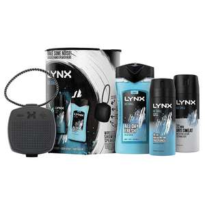 Lynx: Ice Chill Trio & Shower Speaker Gift Set £5.99 + £3.49 Delivery @ Home Bargains