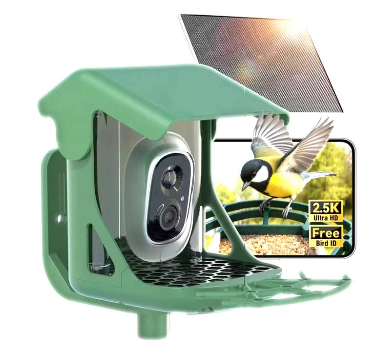 CINMOORE 2.5K Solar Powered Bird Feeder with Camera HD Live View with voucher