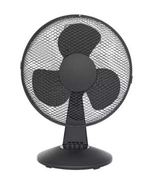 Challenge Black Oscillating Desk Fan - 12 Inch £17.50 - Free Click and Collect @Argos