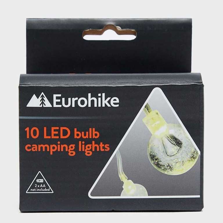 10 LED Bulb Camping Lights Eurohike W/Code