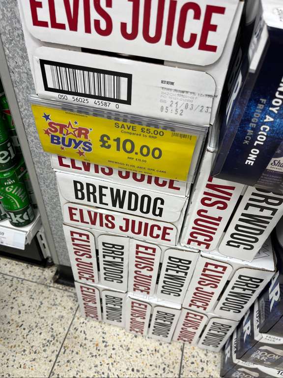 Brewdog Elvis Juice 12 x 330ml cans £10 @ Home Bargains Keighley