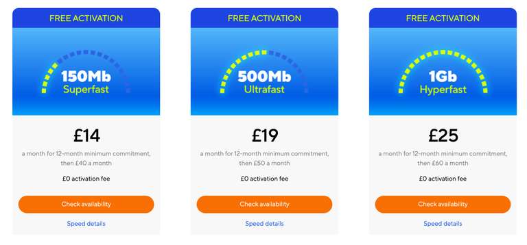 Hyperoptic Fibre 500mb Broadband - 1 year for £19 per month (No Activation Fee)