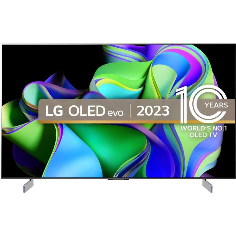 LG OLED42C34LA OLED evo C3 4K Smart TV - Black with code markselectrical