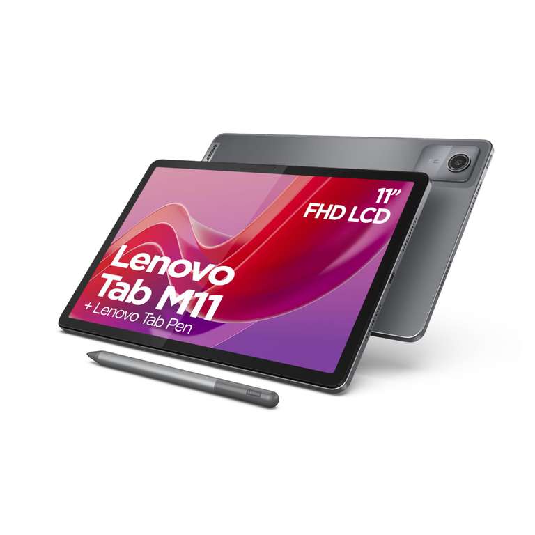 Lenovo Tab M11 Android Tablet | 11 Inch Full HD 1200p | 128 GB | Lenovo Tab Pen