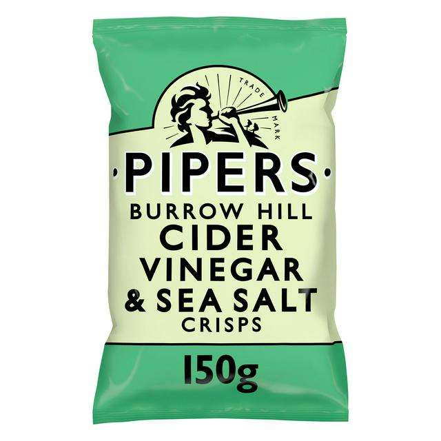 Pipers Crisps:Cider vinegar & Sea Salt 150G - Woodley