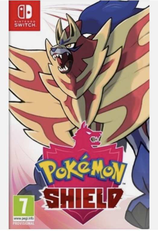 Pokemon Shield Nintendo Switch - Used: Very Good - w/code - sold by musicMagpie Shop