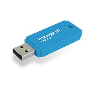 Integral TS-180572 Neon 3.0 USB Flash Drive, 64GB, Blue £7.69 @ Amazon