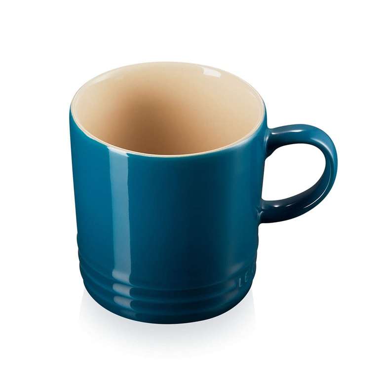 Le Creuset Stoneware Coffee Mug, 350 ml, Deep Teal, 70302356420002