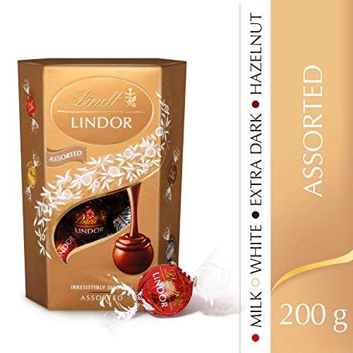 Lindt Lindor Assorted Chocolate Truffles Box, 200 g for £3.80 / £3.40 Subscribe & Save @ Amazon