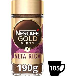 Nescafé Gold Blend Origins Alta Rica Instant Coffee - 190g | 10% 'Subscribe & Save' + 15% Voucher = £4.87
