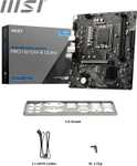 MSI PRO H610M-B DDR4 Motherboard, Micro-ATX - Supports 12th/13th Gen Processors, LGA 1700 - 1x PCIe 4.0 x16 slot, 1 x M.2 - £69.39 @ Amazon