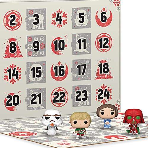 Funko POP Christmas Advent Calendar 2022: Star Wars With 24 Days of Surprise Pocket POP! Figurine Toys Calendar £15.99 @ Amazon