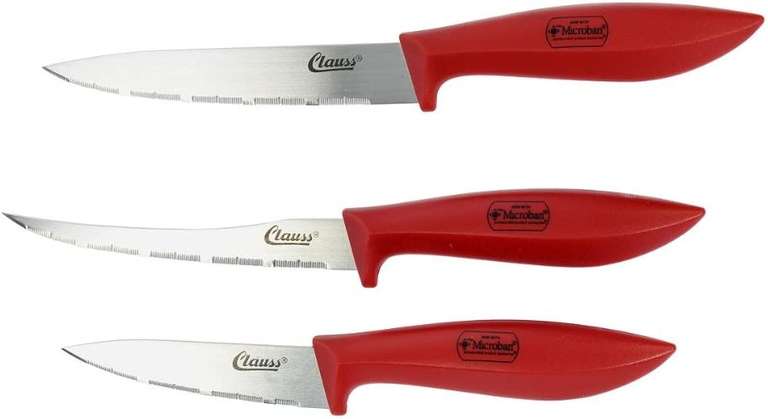 Clauss Microban Knife Kit - Red (Pack of 3) - £6.34 @ Amazon