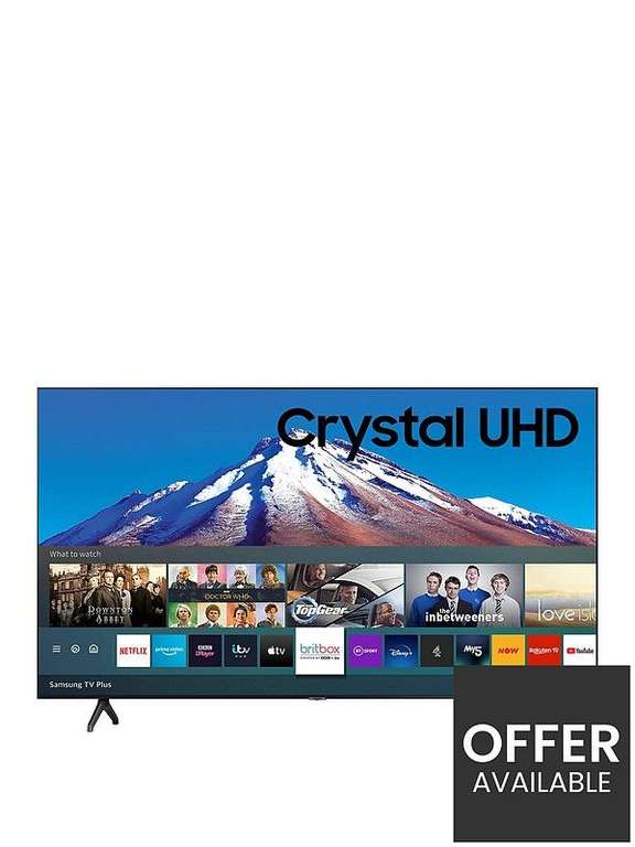 Samsung 55 Inch, Crystal 4K UHD Smart TV - Special Soundbar offer UE55TU7020KXXU, 55 Inch, Crystal, 4K UHD - £405.99 Delivery @ Very